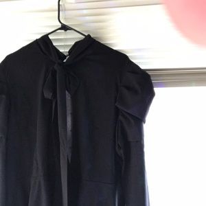 Gothic beautiful front bow tie top